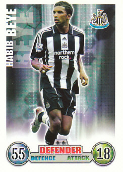 Habib Beye Newcastle United 2007/08 Topps Match Attax Update #54
